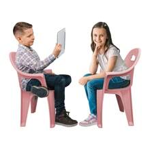 Pack 2 Sillas Infantil Para Niños Interior Exterior Preescolar - Rosa - Ver 5