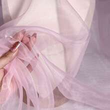 1 Stück seidig weiches Tüll-Organza Gewebe, hohe Dichte, DIY Tüll Rock, Kleid, Hochzeitsdekoration