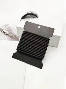 20-100pcs Black Rubber Band Seamless Simple Style Hair Tie Elastic Hair Accessories For Ponytail Bun Braids Women Hair Ties Ponytail Holders Hair Elastics Hair Rubber Bands Scrunchies Hair Rope Elastic Hair Tie, Hair Bobbles