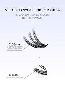 GROINNEYA 3/28Rows Individual Eyelashes Book Large Capacity 9-16mm Mixed Length Cluster Eyelashes For Beginner DIY At Home Eyelashes Extensions Set
