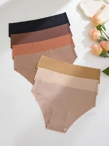 7 件装女士多色无缝性感舒适三角内裤 - 彩色 - 查看 4