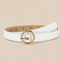 1 chiếc thắt lưng nữ mới xu hướng thắt lưng nút tròn vàng trang trí cá nhân kết hợp với quần dài thắt lưng quần jean mềm mại và thắt lưng - Nhiều màu - Xem 5