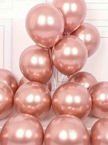 10/20/30/40/50/60 unidades Globo de rosa metálico dorado en miniatura de 5 pulgadas, decoraciones para bodas, aniversarios, cumpleaños, despedidas de soltera, fiestas, Año Nuevo, Navidad, San Valentín, Acción de Gracias - Oro rosa - Ver 3