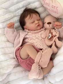 Reborn Doll Girl 20 Inch (50cm) Soft Cotton Body Lifelike Reborn Baby Doll Looks Like A Real Baby - 彩色 - 查看 4
