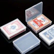 1/2/5 piezas Cajas de almacenamiento transparentes (10*7 Cm/3.93*2.75 In), pueden almacenar diferentes tarjetas y naipes, organizarlos y almacenarlos por categoría, caja de almacenamiento para suministros de fiesta, caja de almacenamiento dedicada, caja de plástico, rectangular, caja transparente, caja reforzada, adecuada para tiendas minoristas y equipos fijos, para tarjetas de visita, set de colección de tarjetas de tamaño estándar, para cartas de trading, tarjetas deportivas, suministros de arte