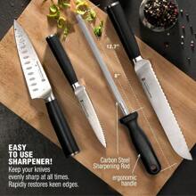 Pro Nutriblade 14-Piece Knife Set For Kitchen With Knife Block - Black - View 8