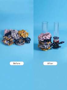 1pc Acrylic Scrunchie Holder Organizer, Hair Accessories Hair Ties Display Stand, Clear Organizer For Bracelets Bangle Watches -Women Teen Girls Gifts, Gift For Back To School