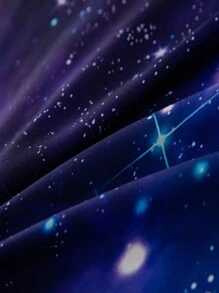 1 Juego Cubrecama de Poliéster Estampado Galaxia Púrpura con 1 Funda Nórdica y 1/2 Fundas de Almohada - Multicolor - Ver 7