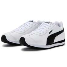 Puma Zapatos casuales Turin 3, zapatillas retro de caña baja para hombres y mujeres, 383037-06 zapatos deportivos y de ocio para exteriores - Puma Blanco-Negro - Ver 5