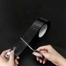 2 Rolls 5cm * 3m / 1.96in * 118in 3D Carbon Fiber Vinyl Car Wrap Film Roll Film, Suitable For Car Stickers And Motorcycle Car Decals, Protect Car Paint From Scratch Design - Christmas