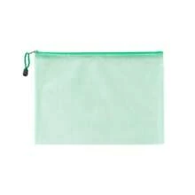 Mesh Zipper Pouch Waterproof Plastic Document Pouch Multipurpose For Travel Storage Office Appliances Home Organize Bags