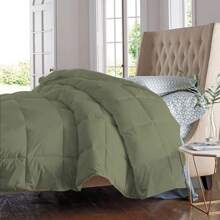 All Seasons Super Soft And Plush Down Alternative Comforter - Available In 8 Colors & 2 Sizes - Sage - View 1