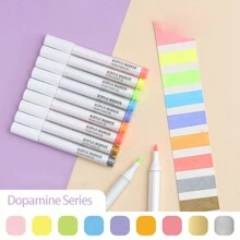 9/144pcs Morandi Acrylic Paint Pens Soft Brush Tip, Calligraphy Markers For Lettering, Card Making, Rocks Painting, Wood, Fabric, Canvas, Ceramic, Glass, DIY Art Crafting, School Supplies
