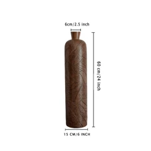 24"/30" Modern Minimalist Floor Vase, Bohemian Resin Tall Flower Vase, Embossed Striped Texture, Pampas Grass Floor Container, Ideal For Living Room, Entryway, Fireplace, Hallway Decor, Autumn Home Decor, Christmas Decor, Mother's Birthday Gift Room Decor Glass Vase