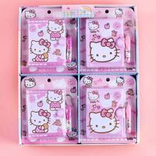 1/2/4 peças cadernos de desenho animado fofos, mini blocos de notas com caneta esferográfica, diário portátil para meninas