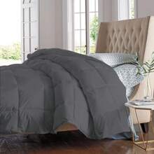 All Seasons Super Soft And Plush Down Alternative Comforter - Available In 8 Colors & 2 Sizes - Gray - View 2