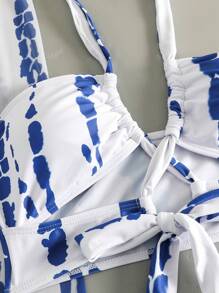 Nieuwe Europese en Amerikaanse stijl bikini 3-delige set met cover-up, sexy zomer strandvakantie badmode
