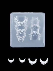 klimonla 1 Pieza Molde de alivio para uñas, Molde de tallado de silicona, Flor de hielo, Rosa, Mariposa congelada, Decoración tridimensional para uñas DIY
