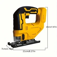 Jig Saw Compatible With Dewalt 20V Battery (Battery Not Included) Cordless Jigsaw With LED Work Light, 0°- 45° Bevel Cuts, 3 Orbital Settings For Straight/Curve/Bevel/Circle Cutting Tools