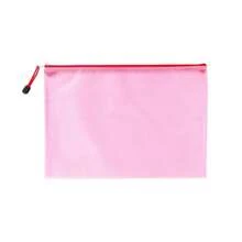 Mesh Zipper Pouch Waterproof Plastic Document Pouch Multipurpose For Travel Storage Office Appliances Home Organize Bags