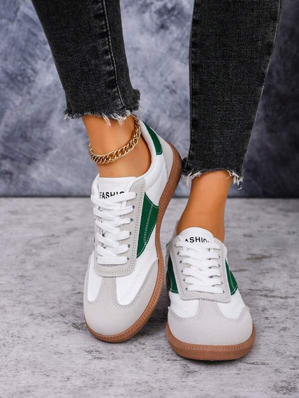 Women's Casual Sneakers, Flat Comfortable Athletic Trainers, Shock Absorbing Soft Sole, Non-Slip, Breathable, Suitable For All Occasions