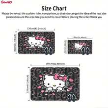 Sanrio Hello Kitty Soft Thick Non-Slip Carpet - Suitable For Bathroom, Living Room, Bedroom, Laundry Room, Hello Kitty Home Decor