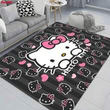 Sanrio Hello Kitty Soft Thick Non-Slip Carpet - Suitable For Bathroom, Living Room, Bedroom, Laundry Room, Hello Kitty Home Decor