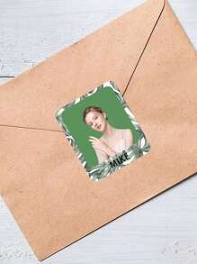 90pcs Customized Photo Color Cartoon Name Stickers, Personalized Name Stickers, Customized Vertical Rectangular Shape Color Picture Cartoon Stickers, Waterproof Personalized Labels, School Stationery