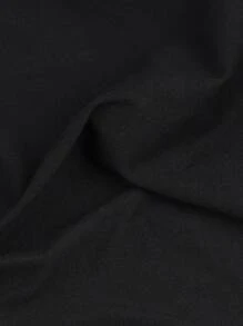 Men's Casual Eagle Pattern Printed Round Neck Short Sleeved T-Shirt, Summer Outdoor Clothing, Comfortable And Versatile Top - ブラック - チェックする 4