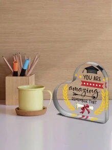 1 Stück inspirierendes Acryl-Schild als Abschlussgeschenk für sie, Abiturientin, Studentin, Master-, Doktorandin, Abschlussgeschenk für Studenten, Abschlusserinnerung für Tochter, Sohn, Schwester