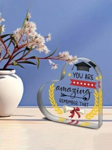 1 Stück inspirierendes Acryl-Schild als Abschlussgeschenk für sie, Abiturientin, Studentin, Master-, Doktorandin, Abschlussgeschenk für Studenten, Abschlusserinnerung für Tochter, Sohn, Schwester