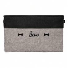 1PC Spersonalizowane niestandardowe pudełko do przechowywania dla chłopców i dziewcząt, spersonalizowane haftowane imię pojemnik na zabawki z uchwytami, organizer do przechowywania zabawek, składany kosz do przechowywania, prostokątny pojemnik na zabawki, ubrania, książki