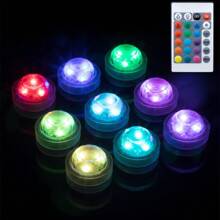 Mini Led Lights With Remote Control, Battery Powered Small Led Lights With 16 Colors And 4 Color Changing Modes, Mini Lights, Mini Led Night Light, Mini Led Lights For Crafts, Wedding, Party, Home, Christmas Decoration, Birthday Decoration, Table Centerpieces, Halloween Lantern Decor