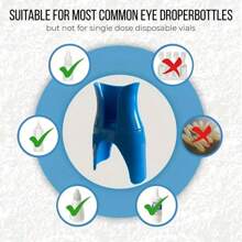 Portable Eye Drops Dropper Helper - Easy Squeeze Bottle Helper - Touchless Precision Dropper Guide Tool For Accurate Eye Drops Application - Multicolor - View 5
