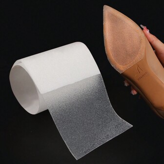 1pc Self-Adhesive Transparent Anti-Slip Shoe Sole Protector Film, Suitable For High Heels, Flats, Sneakers, Shoe Care Accessory