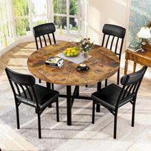 Dining Table & Chair Sets - Brown - View 3