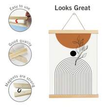 磁性挂钩夹，用于在墙上悬挂画作、卷轴、海报、画框