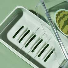 1pc Cartoon Design Covered Quick-Draining Soap Dish, Odorless Durable Bathroom Accessory For Travel And Home Use - Multicolor - View 6