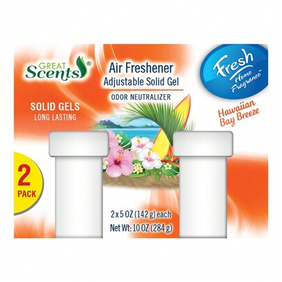 Great Scents Adjustable Air Freshener - Hawaiian Bay Breeze 2X5 Oz.