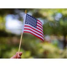 10pcs American Flag Wands, Mini Handheld US Flag Wands With Safety Spearhead, Suitable For Yard, Holiday, Outdoor Decor Birthday - Multicolor - View 6