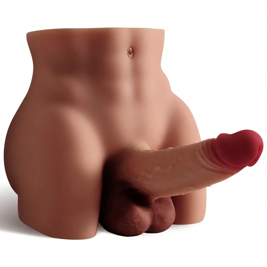 7.4LB Male Sex Doll For Women - Realistic Sex Doll For Men Trans Sex Doll She Male Sex Doll Torso With Flexible Dildo Vagina Anus Sex Dolls Sex Torso Adult Toys Gay Sex Toys For Men Women Couples