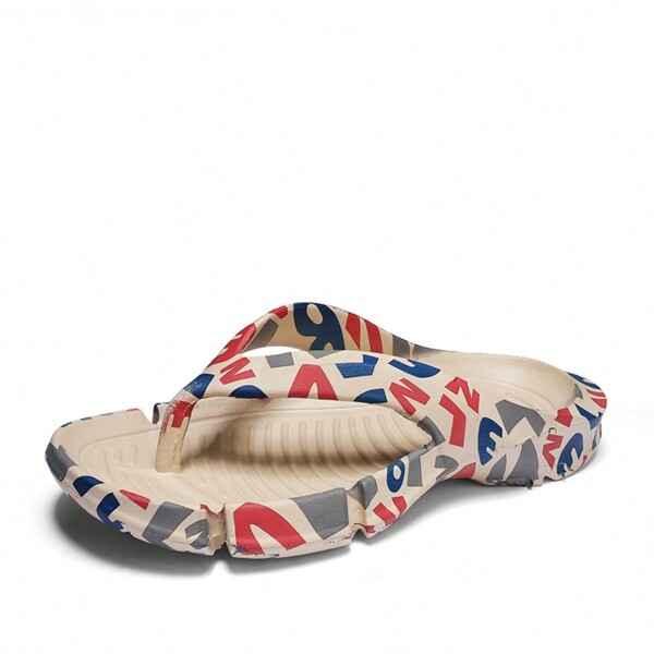 Herren rutschfeste und strapazierfähige Flip-Flops, bequeme Indoor/Outdoor Lässig Sport Pantoffeln, Sommer