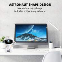 1pc ABS Projection Light, Modern Galaxy Pattern Sunset Lamp Projector For Party - White - View 5