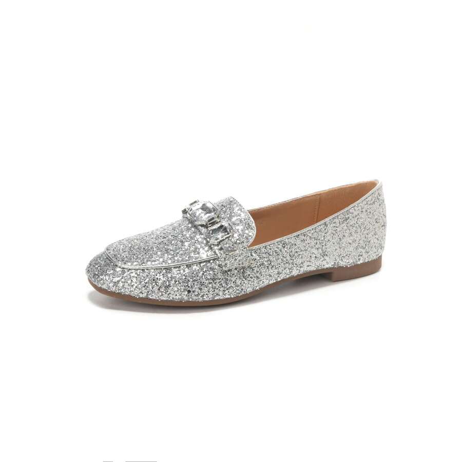 Women Pump Simple Fashionable Daily Casual Practical Stylish High Heels - Silver - View 1