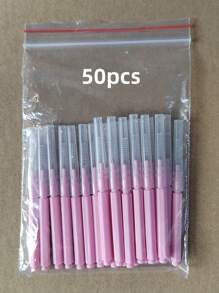 20pcs/50pcs Disposable Mini Eyebrow Brush Lightweight Eyebrow Lifting Brushes Micro Eyelash Brush Applicator Tool Portable Eyebrow Perm Brush