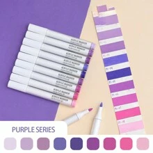 9/144pcs Morandi Acrylic Paint Pens Soft Brush Tip, Calligraphy Markers For Lettering, Card Making, Rocks Painting, Wood, Fabric, Canvas, Ceramic, Glass, DIY Art Crafting, School Supplies
