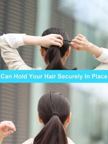 20-100pcs Black Rubber Band Seamless Simple Style Hair Tie Elastic Hair Accessories For Ponytail Bun Braids Women Hair Ties Ponytail Holders Hair Elastics Hair Rubber Bands Scrunchies Hair Rope Elastic Hair Tie, Hair Bobbles