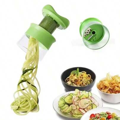 Handheld Duty Spiralizer Vegetable Slicer Vegetable Spiral Slicer Cutter Zucchini Pasta Noodle Spaghetti Maker Kitchen Gadgets