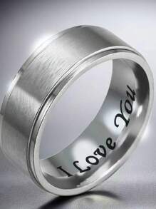 Fashionable Titanium Steel Couple Rings, Ideal Gift For Husband And Lover On Valentine's Day - Multicolor - View 20