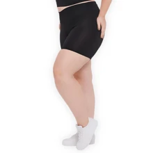 Plus Size Sports Shorts - màu đen - Xem 3